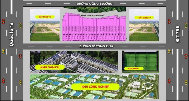 Cụm Công nghiệp Tân Lợi 2 Mat bang