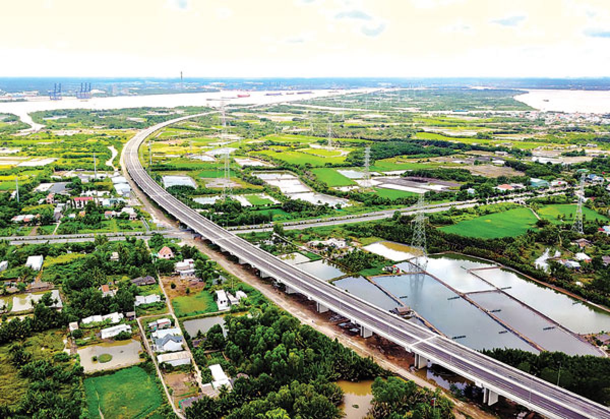 Thúc tiến độ hạng mục kết nối với đường cao tốc Bến Lức - Long Thành 8 ben luc